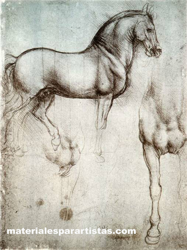 boceto de caballos leonardo da vinci